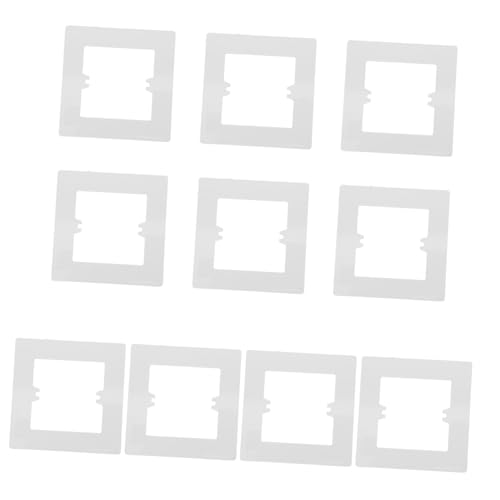 HAMPPLIES 10 Stück Teiliges Schalter Abdeckplatten aus Robustem PVC Elektrisch Isolierend und Sicher Verdeckt Wandspalten für Sauberes Erscheinungsbild Installieren für Steckdosen und HAMPPLIES 10 Stück Teiliges Schalter Abdeckplatten aus Robustem PVC Elektrisch Isolierend und Sicher Verdeckt Wandspalten für Sauberes Erscheinungsbild Installieren für Steckdosen und von HAMPPLIES