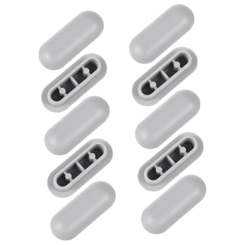 HAMPPLIES 10 Stück Teiliges Toilettensitz mit Selbstklebenden Dichtungen Geräuschreduzierend und Kratzschutz Passend für Wc Sitz Langlebig und Einfach zu Montieren für Zuhause und Büro von HAMPPLIES