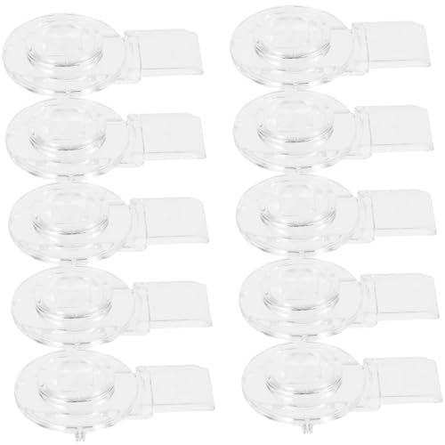 HAMPPLIES 10 Stück Teiliges Transparentes Schrankschloss Türschloss mit Hasp And Staple Sicherer Schutz für Schmuckkästen Haustier Kabinettüren Einfache ohne Bohren von HAMPPLIES