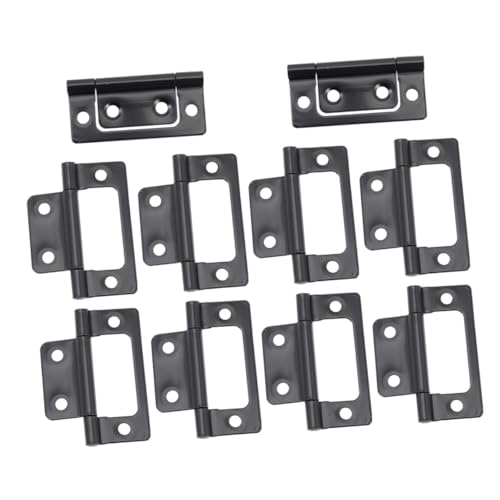 HAMPPLIES 10 Stück Teiliges Versteckte Schwarze Möbelscharniere mit Selbstschließendem Mechanismus Verstärkte Metallbeschläge für Schwere Schranktüren und Möbel Einfache Montage Vielseitig HAMPPLIES 10 Stück Teiliges Versteckte Schwarze Möbelscharniere mit Selbstschließendem Mechanismus Verstärkte Metallbeschläge für Schwere Schranktüren und Möbel Einfache Montage Vielseitig von HAMPPLIES