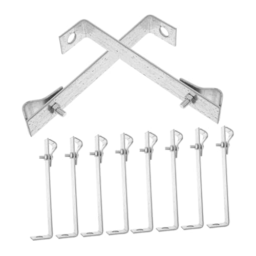HAMPPLIES 10 Stück Teiliges Verzinkte Erdungsklemmen Förmigem Winkelclip für Blitzschutz und Solar erdung Stabile Halterung mit Fischschwanz design Einfache Montage für Zaun Kabelmanagement HAMPPLIES 10 Stück Teiliges Verzinkte Erdungsklemmen Förmigem Winkelclip für Blitzschutz und Solar erdung Stabile Halterung mit Fischschwanz design Einfache Montage für Zaun Kabelmanagement von HAMPPLIES