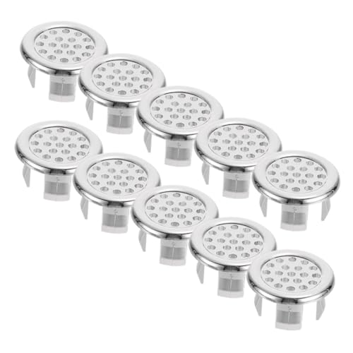 HAMPPLIES 10 Stück Teiliges Waschbecken Überlauf Abdeckungen aus Runde Überlaufloch Abdeckkappen Einfache Installation Kompatibel mit Meisten Badezimmer und Küchenwaschbecken Dekorative und von HAMPPLIES