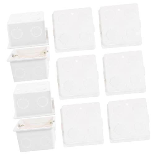 HAMPPLIES 10 Stück Wandsteckdosen Installationsbox aus Robustem PVC Unterputz Anschlussdose zur Sicheren Montage von Schaltern und Steckdosen Einfache Montage in Hohlwänden Zufällige Farbe HAMPPLIES 10 Stück Wandsteckdosen Installationsbox aus Robustem PVC Unterputz Anschlussdose zur Sicheren Montage von Schaltern und Steckdosen Einfache Montage in Hohlwänden Zufällige Farbe von HAMPPLIES