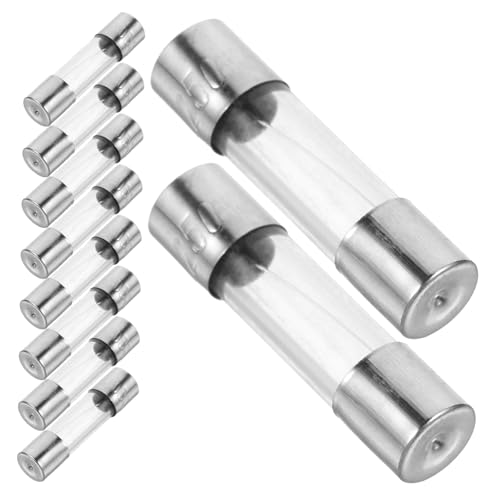 HAMPPLIES 100 Stück Glasrohrsicherung Schnell Sicherung Ersatz für Weihnachtsbeleuchtung Schutz Elektrischer Geräte HAMPPLIES 100 Stück Glasrohrsicherung Schnell Sicherung Ersatz für Weihnachtsbeleuchtung Schutz Elektrischer Geräte von HAMPPLIES