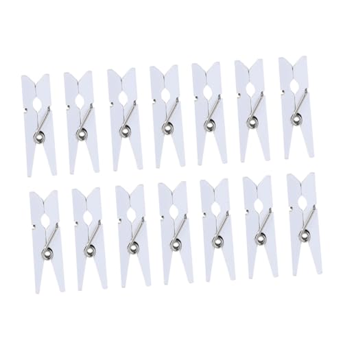 HAMPPLIES 100stücke Holz Fotoklammern Mini Clip Nachrichtenklammern Papierklammern Wäscheklammern Büroklammern Für Dekoration Bastelarbeiten Karten von HAMPPLIES