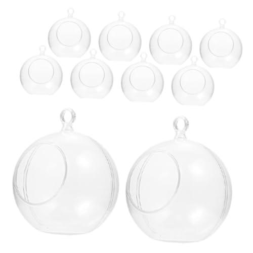 HAMPPLIES 10stücke Transparente Kunststoff-füllkugeln Für Weihnachtsdekoration Hochzeiten Und Partys Ornament-bälle Für Kreative Gestaltung Und Festliche von HAMPPLIES