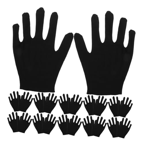 HAMPPLIES 12 Paare Baumwollhandschuhe Atmungsaktive Feuchtigkeitsspendende Arbeitshandschuhe für Schmuckkontrolle Gartenarbeit Wiederverwendbar Strapazierfähig Schwarze Mitteldicke HAMPPLIES 12 Paare Baumwollhandschuhe Atmungsaktive Feuchtigkeitsspendende Arbeitshandschuhe für Schmuckkontrolle Gartenarbeit Wiederverwendbar Strapazierfähig Schwarze Mitteldicke von HAMPPLIES