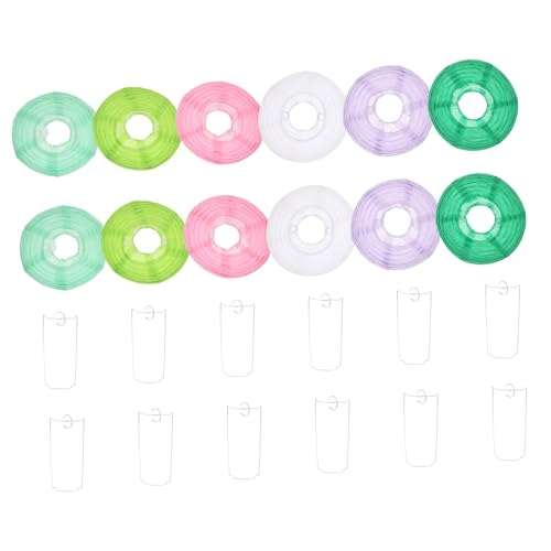 HAMPPLIES 12 Stück Faltbare Runde Papierlaternen Dekorative Lampions für Hochzeit Geburtstag Weihnachten Frühlingsfest und Partydekoration Innen und Außen HAMPPLIES 12 Stück Faltbare Runde Papierlaternen Dekorative Lampions für Hochzeit Geburtstag Weihnachten Frühlingsfest und Partydekoration Innen und Außen von HAMPPLIES