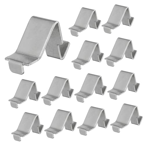 HAMPPLIES 12 Stück Metallregalclips für Aktenregale Stabile und Einfach zu Installierende Regalstützen für Küchenmöbel und Bücherregale Haken Multifunktional und Anwendung von HAMPPLIES