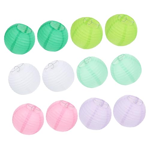 HAMPPLIES 12 Stück Teiliges Faltbare Chinesische Papierlaternen Rund Papiermaterial Dekorative Lampions für Hochzeit Party Frühlingsfest Weihnachtsdeko HAMPPLIES 12 Stück Teiliges Faltbare Chinesische Papierlaternen Rund Papiermaterial Dekorative Lampions für Hochzeit Party Frühlingsfest Weihnachtsdeko von HAMPPLIES