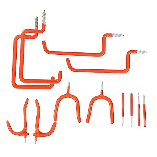 HAMPPLIES 12 Stück Teiliges Schraubhaken Stahl Robuste Wandhalterung für Garage Werkstatt und Garten Starker Werkzeughalter mit Hoher Tragkraft Praktische Aufbewahrungslösung für Schwere HAMPPLIES 12 Stück Teiliges Schraubhaken Stahl Robuste Wandhalterung für Garage Werkstatt und Garten Starker Werkzeughalter mit Hoher Tragkraft Praktische Aufbewahrungslösung für Schwere von HAMPPLIES