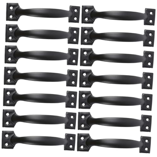 HAMPPLIES 14 Stück Teiliges Arch Form Vintage Möbelgriffe aus Robuste Schranktür und Schubladengriffe für Kommode Kleiderschrank Einfache Montage Glatte Oberfläche Praktische Möbelbeschläge von HAMPPLIES