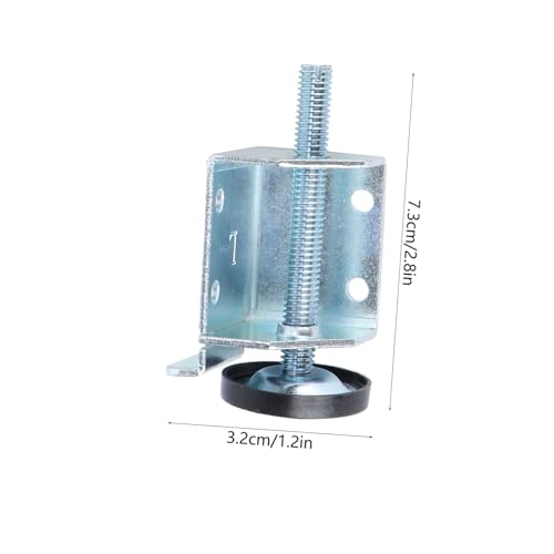 HAMPPLIES 2 Paare Höhenverstellbare Möbelfüße aus Stahl Schraubbare Nivellierfüße für Schrank Tisch Sofa Möbelbeine Zubehör Robust und Bodenschonend Verstellbare Möbelstützen für Kabinett von HAMPPLIES