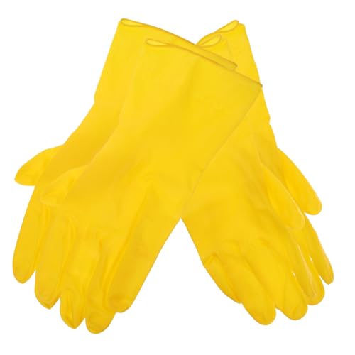 HAMPPLIES 2 Paare PVC Spülhandschuhe Wiederverwendbare Dicke Küchenhandschuhe mit Rutschfester Oberfläche Flexible Haushaltshandschuhe für Geschirrspülen und Reinigungsarbeiten HAMPPLIES 2 Paare PVC Spülhandschuhe Wiederverwendbare Dicke Küchenhandschuhe mit Rutschfester Oberfläche Flexible Haushaltshandschuhe für Geschirrspülen und Reinigungsarbeiten von HAMPPLIES