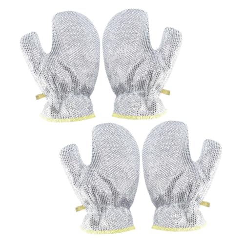 HAMPPLIES 2 Paare Wasserdichte Spülhandschuhe aus Stahlwolle Ergonomisch Geformt Kratzfreie Küchenreinigungshandschuhe mit Handschutz Vielseitige Haushaltshandschuhe für Effektives Putzen HAMPPLIES 2 Paare Wasserdichte Spülhandschuhe aus Stahlwolle Ergonomisch Geformt Kratzfreie Küchenreinigungshandschuhe mit Handschutz Vielseitige Haushaltshandschuhe für Effektives Putzen von HAMPPLIES