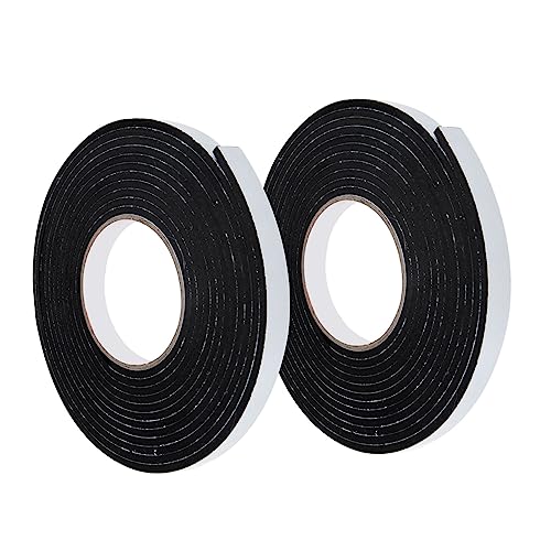 HAMPPLIES 2 Rollen Selbstklebendes Schaumstoffdichtband Schalldämmung Fenster und Türisolierung Winddicht Feuerfest für Zuhause und Gewerbe HAMPPLIES 2 Rollen Selbstklebendes Schaumstoffdichtband Schalldämmung Fenster und Türisolierung Winddicht Feuerfest für Zuhause und Gewerbe von HAMPPLIES