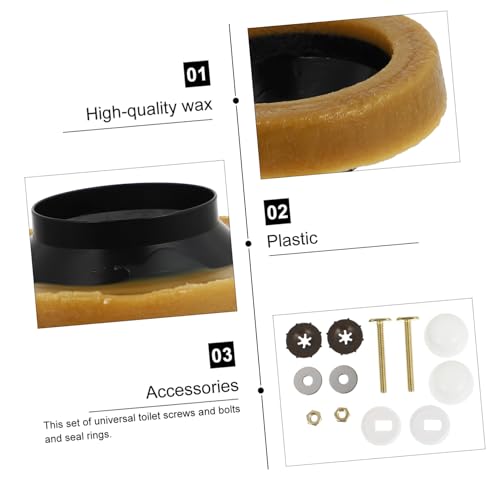 HAMPPLIES 2 Sätze Robustes Toilettensitz Schraubenset mit Dichtung Befestigung für Wc Sitz Ersatz Praktisch und Langlebig für Standard Toiletten Geeignet HAMPPLIES 2 Sätze Robustes Toilettensitz Schraubenset mit Dichtung Befestigung für Wc Sitz Ersatz Praktisch und Langlebig für Standard Toiletten Geeignet von HAMPPLIES