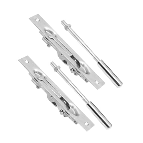 HAMPPLIES 2 Sätze Türriegel Bolzenriegel für Doppelflügelige Türen und Verbundholz Robuste Sicherheitsschlösser Langlebige Einsteckriegelschlösser für Innenbereich für Haus und Geschäft von HAMPPLIES