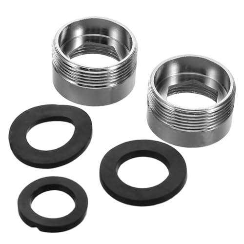 HAMPPLIES 2 Sätze Wasserhahnadapter für Küchenarmatur Multifunktionaler Aufsatz mit Dichtem Gewinde Auslaufsicherer Strahlregler Kompatibel für Zuhause Büro und Hotel Einfache Montage von HAMPPLIES