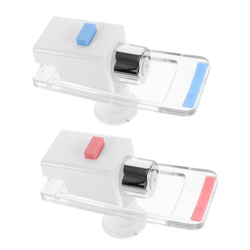 HAMPPLIES 2 Satz Wasserdispenser Wasserhahn Ersatzteil mit Kindersicherung Rot und Blau für Trinkwassersysteme Moderne Designs Langlebig und Anwendung von HAMPPLIES