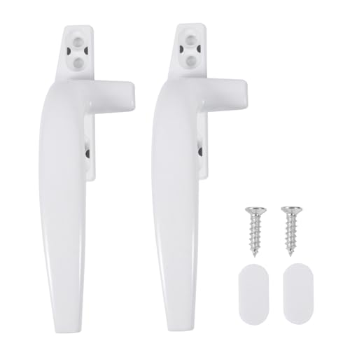 HAMPPLIES 2 Stück Aluminium Fenstergriffe Set Korrosionsbeständig Links Rechts Modernes Design Robust Langlebig als Ersatz für Fenster und Glasfenster HAMPPLIES 2 Stück Aluminium Fenstergriffe Set Korrosionsbeständig Links Rechts Modernes Design Robust Langlebig als Ersatz für Fenster und Glasfenster von HAMPPLIES