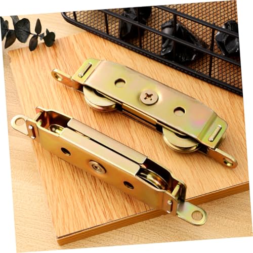 HAMPPLIES 2 Stück Aluminiumlegierung Schiebetürrollen mit Kugellager Leise und Langlebig für Fenster und Terrassentüren Einfache Montage Robuste Laufrollen für Schiebetürbeschläge von HAMPPLIES