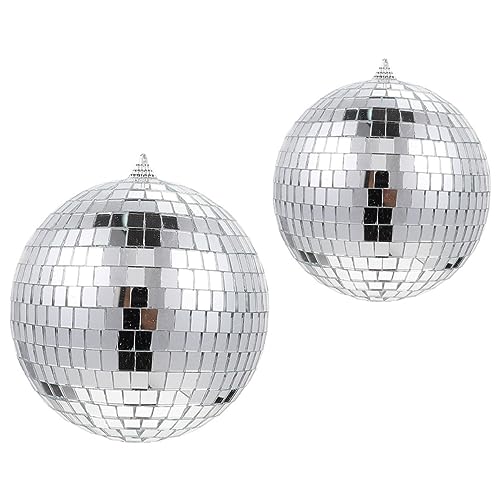 HAMPPLIES 2stücke Reflektierende Discokugeln Für Partys Silberne Hängedekoration Für Hochzeiten Ktv Und Nachtclubs von HAMPPLIES