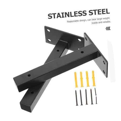 HAMPPLIES 2 Stück Edelstahl Regalbodenträger Robuste Metallwinkel Wandhalterungen für Bücher Pflanzen Lautsprecher Einfache Montage Kratzfeste Oberfläche Vielseitig für Küche Balkon HAMPPLIES 2 Stück Edelstahl Regalbodenträger Robuste Metallwinkel Wandhalterungen für Bücher Pflanzen Lautsprecher Einfache Montage Kratzfeste Oberfläche Vielseitig für Küche Balkon von HAMPPLIES