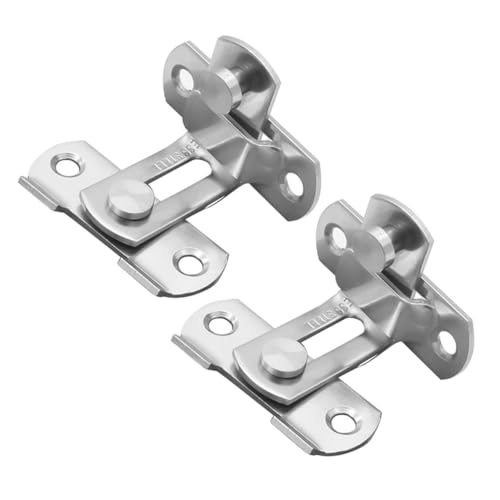 HAMPPLIES 2 Stück Edelstahl Türriegel Scharnier Türriegel Rostfrei Verschleißfest Sicherheitsverschluss für Scheunentore Haustüren Gartentüren Robust Langlebig HAMPPLIES 2 Stück Edelstahl Türriegel Scharnier Türriegel Rostfrei Verschleißfest Sicherheitsverschluss für Scheunentore Haustüren Gartentüren Robust Langlebig von HAMPPLIES
