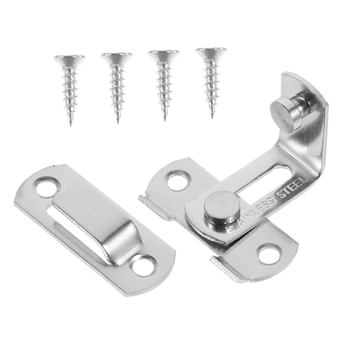 HAMPPLIES 2 Stück Edelstahl Türverschluss Teilig Sicherheitsriegelschloss Rostfrei Robuste Türsicherung für Garage Außenbereich Einfache Montage Kratzfest HAMPPLIES 2 Stück Edelstahl Türverschluss Teilig Sicherheitsriegelschloss Rostfrei Robuste Türsicherung für Garage Außenbereich Einfache Montage Kratzfest von HAMPPLIES