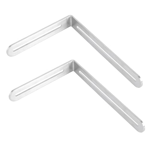 HAMPPLIES 2 Stück Edelstahl Verstellbarer Möbel Eckwinkel mit Langloch Teiliges Stabile Förmige Eckverbinder für Bücherregal Tischbeine Schrank und Bettrahmen Möbelverbindungsschrauben HAMPPLIES 2 Stück Edelstahl Verstellbarer Möbel Eckwinkel mit Langloch Teiliges Stabile Förmige Eckverbinder für Bücherregal Tischbeine Schrank und Bettrahmen Möbelverbindungsschrauben von HAMPPLIES