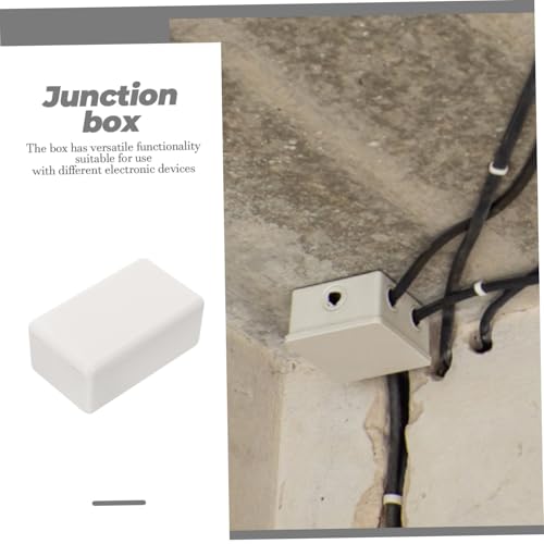 HAMPPLIES 2 Stück Elektrische Anschlussdose Kunststoff Kompakte Abzweigdose für Elektronische Projekte Platzsparende Installation Vielseitige Elektroprojektbox von HAMPPLIES