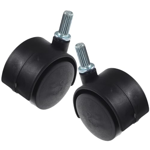 HAMPPLIES 2 Stück Ersatzrollen für Wäscheständer Möbelrollen aus Robustem Kunststoff und Lenkrollen ohne Bremse Einfach zu Montieren für Wäschewagen und Blumenständer von HAMPPLIES