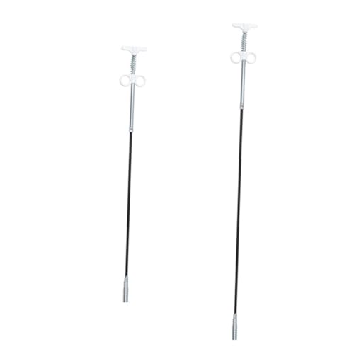 HAMPPLIES 2 Stück Flexible Greifwerkzeug mit Stahlfeder für Abflussreinigung Schlanker Dredging Tool Grabber für Küche Bad Toilette und Enge Rohre zum Entfernen von Haaren und Fremdkörpern von HAMPPLIES