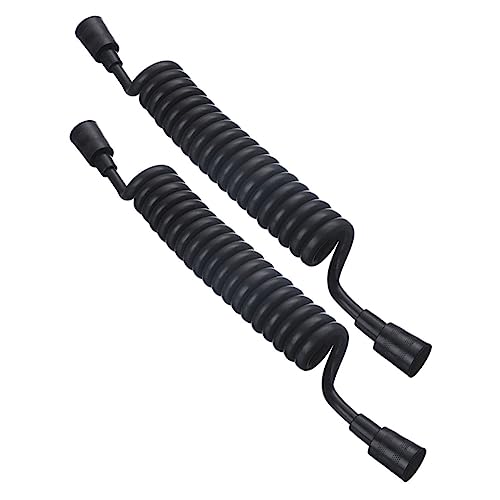 HAMPPLIES 2 Stück Flexibler Duschschlauch aus Dehnbar und Hitzebeständig Druckresistent Verlängerungsschlauch für Handbrause Rostfrei Badezimmerzubehör Teiliges Schwarz HAMPPLIES 2 Stück Flexibler Duschschlauch aus Dehnbar und Hitzebeständig Druckresistent Verlängerungsschlauch für Handbrause Rostfrei Badezimmerzubehör Teiliges Schwarz von HAMPPLIES