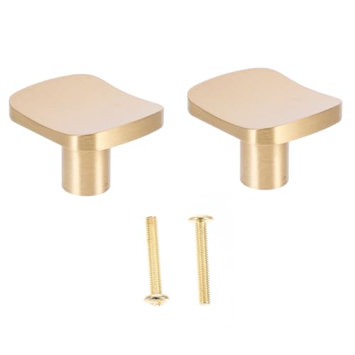 HAMPPLIES 2 Stück Goldene Schrankgriffe aus Langlebigem Messing Quadratische Möbelknöpfe für Kleiderschränke und Wohnzimmerschränke Modernes Design Hohe Tragfähigkeit Praktische Türgriffe HAMPPLIES 2 Stück Goldene Schrankgriffe aus Langlebigem Messing Quadratische Möbelknöpfe für Kleiderschränke und Wohnzimmerschränke Modernes Design Hohe Tragfähigkeit Praktische Türgriffe von HAMPPLIES