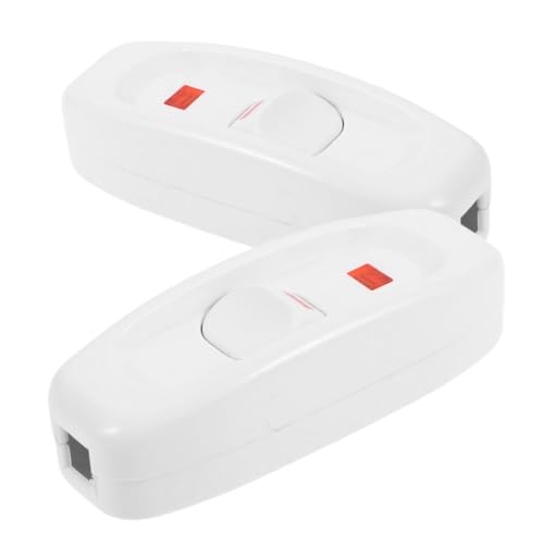 HAMPPLIES 2 Stück Inline Handsqueeze Schalter mit Kontrollleuchte für Tischlampen Schlafzimmer LED Lichtregler Ersatz HAMPPLIES 2 Stück Inline Handsqueeze Schalter mit Kontrollleuchte für Tischlampen Schlafzimmer LED Lichtregler Ersatz von HAMPPLIES