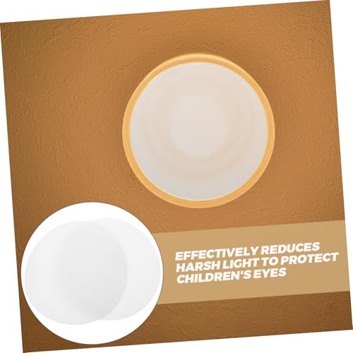 HAMPPLIES 2 Stück Kindersicherer LED Lampen Diffusor Hitzebeständiges Stofflampenschirm Panel Blendlicht Deckenleuchte Abdeckung Sanfte Lichtstreuung für Babyzimmer und Kinderraum Einfache von HAMPPLIES