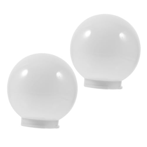 HAMPPLIES 2 Stück Lampenschirm Kugelform Wetterfest Ersatz für Außen Stehleuchten Schutzglas Weiß Opaque Einfach zu Montieren für Garten Terrasse HAMPPLIES 2 Stück Lampenschirm Kugelform Wetterfest Ersatz für Außen Stehleuchten Schutzglas Weiß Opaque Einfach zu Montieren für Garten Terrasse von HAMPPLIES