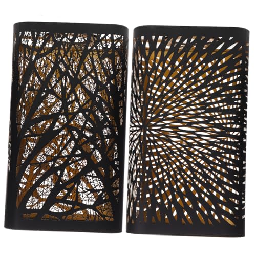 HAMPPLIES 2 Stück Lampenschirm Metall Lampenschirme Quadratisch Schwarz Gold Hohlgearbeitet Langlebig Augenschutz Einfach Montierbar Ersatz für Schreibtisch und Stehlampen Warmes Licht HAMPPLIES 2 Stück Lampenschirm Metall Lampenschirme Quadratisch Schwarz Gold Hohlgearbeitet Langlebig Augenschutz Einfach Montierbar Ersatz für Schreibtisch und Stehlampen Warmes Licht von HAMPPLIES