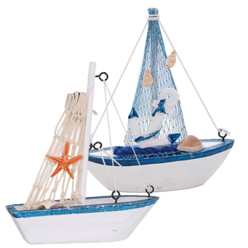 HAMPPLIES 2 Stück Mediterrane Holz Segelboot Deko Teiliges Miniatur mit Realistischem Design Langlebig und Farbecht für Büro Wohnzimmer Schlafzimmer und Kreative Geschenkideen HAMPPLIES 2 Stück Mediterrane Holz Segelboot Deko Teiliges Miniatur mit Realistischem Design Langlebig und Farbecht für Büro Wohnzimmer Schlafzimmer und Kreative Geschenkideen von HAMPPLIES