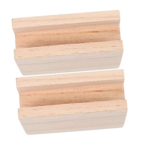 HAMPPLIES 2 Stück Möbel Erhöhungspads aus Holz Lang Breit Stabile Bett und Tischfußstützen zur Möbelanhebung rutschfest für Betten Tische Sofas und Schränke Geeignet von HAMPPLIES