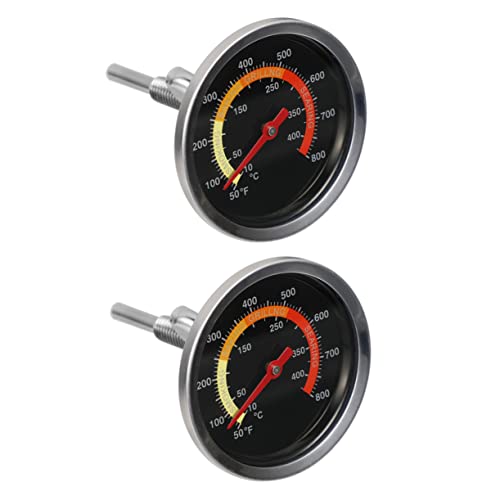 HAMPPLIES 2 Stück Ofenthermometer Präziser Wasserdichter Temperaturmesser für Backofen Grill und Räucherofen Temperaturbereich für Hähnchen und Truthahn von HAMPPLIES