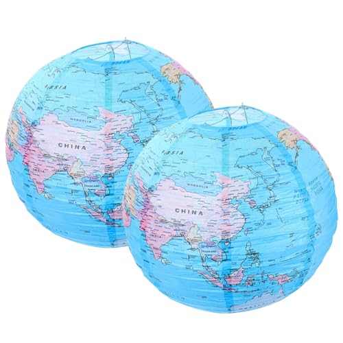 HAMPPLIES 2 Stück Papierlaternen Weltkarte Papierlaterne Dekoration für Party Garten Fenster Decken Hängend Kreative Festliche Atmosphäre HAMPPLIES 2 Stück Papierlaternen Weltkarte Papierlaterne Dekoration für Party Garten Fenster Decken Hängend Kreative Festliche Atmosphäre von HAMPPLIES