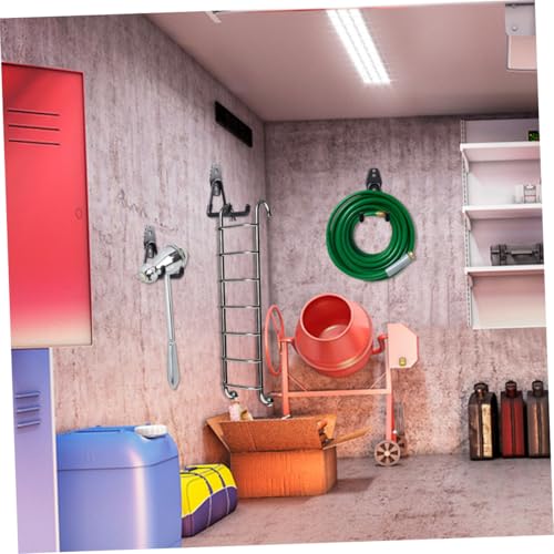 HAMPPLIES 2 Stück Robuste Metall Wandhaken für Garage und Werkstatt Vielseitige Aufbewahrungshaken für Gartengeräte und Lager Starke Lastaufnahme Einfache Montage Holz Stein und von HAMPPLIES