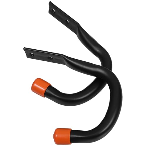 HAMPPLIES 2 Stück Schwere Wandhaken für Garage Robuste Fahrradhalterung Multifunktionale Aufbewahrungshaken für Leiter Seil und Werkzeuge Praktische Wandmontage für Garten von HAMPPLIES