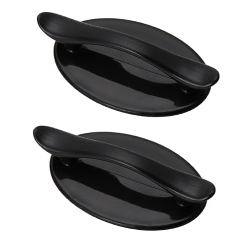 HAMPPLIES 2 Stück Selbstklebender Türgriff Schwarz Kunststoff Pull Handle für Schrank Schublade Fenster Starker Kleber Einfache Montage ohne Bohren Sicherer Möbelgriff für Wohn und HAMPPLIES 2 Stück Selbstklebender Türgriff Schwarz Kunststoff Pull Handle für Schrank Schublade Fenster Starker Kleber Einfache Montage ohne Bohren Sicherer Möbelgriff für Wohn und von HAMPPLIES