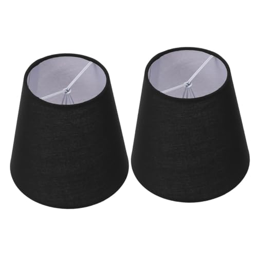 HAMPPLIES 2 Stück Stoff Lampenschirme Trommelform Schwarz Clip Lampenschirm Abdeckung für Pendelleuchte Tischlampe Stehlampe Wandleuchte Dekorative Lichtgestaltung HAMPPLIES 2 Stück Stoff Lampenschirme Trommelform Schwarz Clip Lampenschirm Abdeckung für Pendelleuchte Tischlampe Stehlampe Wandleuchte Dekorative Lichtgestaltung von HAMPPLIES