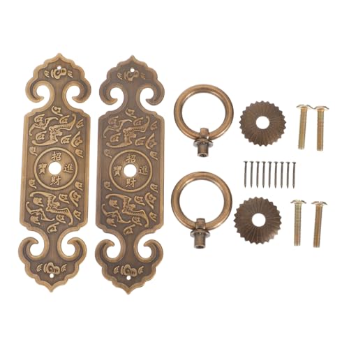 HAMPPLIES 2 Stück Teiliges Antikes Messing Möbelgriff Komfortabler Möbelgriff mit Ergonomischem Design Vintage Stil Geeignet für Schranktüren Kommoden Kleiderschränke Antike Chinesische HAMPPLIES 2 Stück Teiliges Antikes Messing Möbelgriff Komfortabler Möbelgriff mit Ergonomischem Design Vintage Stil Geeignet für Schranktüren Kommoden Kleiderschränke Antike Chinesische von HAMPPLIES