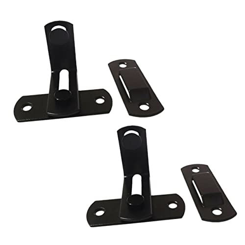 HAMPPLIES 2 Stück Teiliges Carbon Stahl Türbolzen mit Riegelverschluss Rostbeständig Einfache Montage mit Schrauben Sicherheitsschloss für Schiebetüren und Fenstersicherung Schwarz HAMPPLIES 2 Stück Teiliges Carbon Stahl Türbolzen mit Riegelverschluss Rostbeständig Einfache Montage mit Schrauben Sicherheitsschloss für Schiebetüren und Fenstersicherung Schwarz von HAMPPLIES